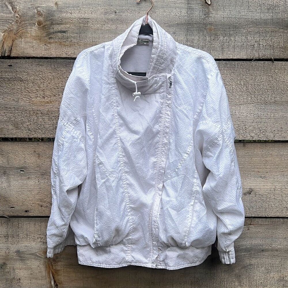 Prince Women's Tennis White Full Zip Long Sleeve Lined Tracksuit Jacket